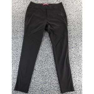 Rapha Mens Black Chinos Slim Fit Flat Front Casual Dress Pants 28x30